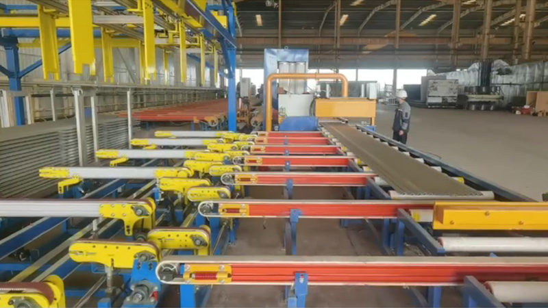Etapa de apilado automático de perfiles